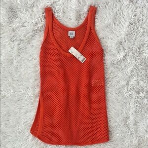 NWT Women's BDG Urban Outfitters Orange Mesh Tank Top